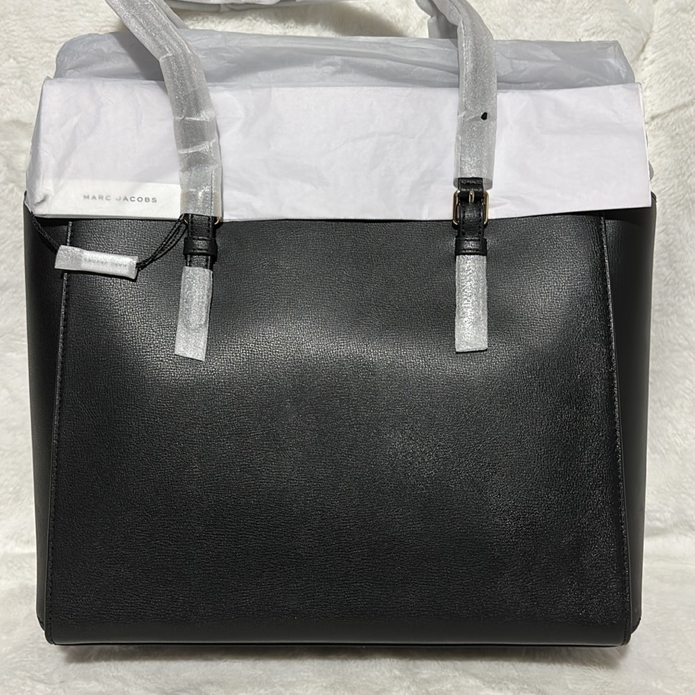 🔥🔥🔥NEW Marc Jacobs Commuter Black Leather Tote - Picture 7 of 13